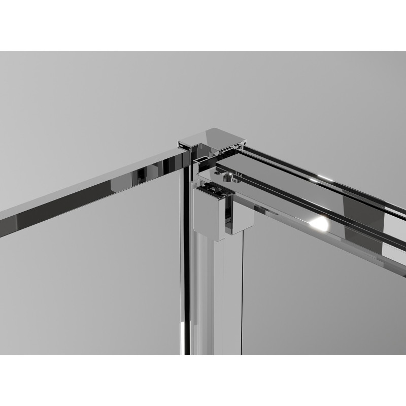 Mexen Exo-3S 3S sprchový kút 3-stenový zasúvací 85 x 70 cm, transparentný, chróm - 8153-085-070-01-00-3S