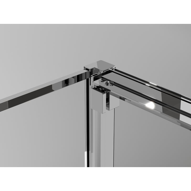 Mexen Exo-3S trojstranná posuvná sprchová kabína 85 x 70 cm, transparentná, chrómová - 8153-085-070-01-00-3S