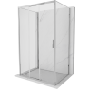 Mexen Exo-3S 3S sprchová kabína 3-stenná posuvná 100 x 75 cm, transparentná, chróm - 8153-100-075-01-00-3S