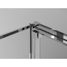 Mexen Exo-3S 3S sprchovací kút 3-stenový posuvný 80 x 80 cm, transparentný, chróm - 8153-080-080-01-00-3S