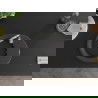 Mexen Kevin granitový jednokomorový drez s odkvapkávačom 586 x 458 mm, Čierna škvrnitá, sifón Chrómová - 6517581005-76