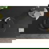 Mexen Kevin granitový jednokomorový drez s odkvapkávačom 586 x 458 mm, Čierna, sifón Chrómová - 6517581005-77