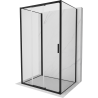 Mexen Exo-3S 3S sprchový kút 3-stenový posuvný 85 x 95 cm, transparentný, čierny - 8153-085-095-70-00-3S