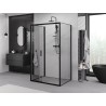 Mexen Exo-3S 3S sprchová kabína 3-stenná posuvná 80 x 100 cm, transparentná, čierna - 8153-080-100-70-00-3S