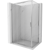 Mexen Exo posuvný sprchový kút 100 x 90 cm, transparentný, chróm - 8153-100-090-01-00