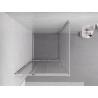 Mexen Exo-3S posuvná sprchová kabína 95 x 95 cm, priehľadná, chróm - 8153-095-095-01-00