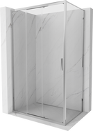 Mexen Exo-3S sprchový kút posuvný 80 x 100 cm, transparentný, chróm - 8153-080-100-01-00