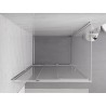 Mexen Exo-3S sprchový kút posuvný 80 x 100 cm, transparentný, chróm - 8153-080-100-01-00