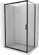 Mexen Exo-3S posuvná sprchová kabína 85 x 70 cm, priehľadná, čierna - 8153-085-070-70-00