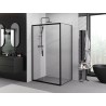Mexen Exo-3S posuvná sprchová kabína 85 x 80 cm, transparentná, čierna - 8153-085-080-70-00