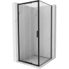 Mexen Exo-3S posuvná sprchová kabína 85 x 85 cm, transparentná, čierna - 8153-085-085-70-00
