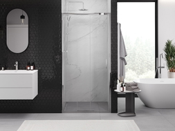 Mexen Exo-3S posuvné sprchové dvere 100 cm, transparentné, chróm - 8153-100-000-01-00