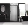 Mexen Exo-3S posuvné sprchové dvere 80 cm, transparentné, čierne - 8153-080-000-70-00