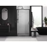 Mexen Exo-3S posuvné sprchové dvere 90 cm, transparentné, čierne - 8153-090-000-70-00