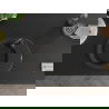 Mexen Kevin žulový kuchynský drez s 1 komorou a odkvapom 586 x 458 mm, čierny/zlatý metalik, čierny sifón - 6517581005-75-B