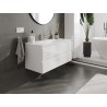 Mexen Orio Kúpeľňová skrinka 100 cm s umývadlom Vela, 2 zásuvky, biely lesk - 91A10-10047-2-BFF00-W23M00