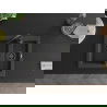 Mexen Carlos granitový 1,5-komorový drez 582 x 475 mm, Čierna škvrnitá, Sifón Čierna - 6518581500-76-B