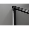 Mexen Exo-3S posuvné sprchové dvere 75 cm, priesvitné, čierne - 8153-075-000-70-00