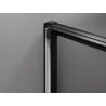 Mexen Exo-3S posuvné sprchové dvere 90 cm, transparentné, čierne - 8153-090-000-70-00