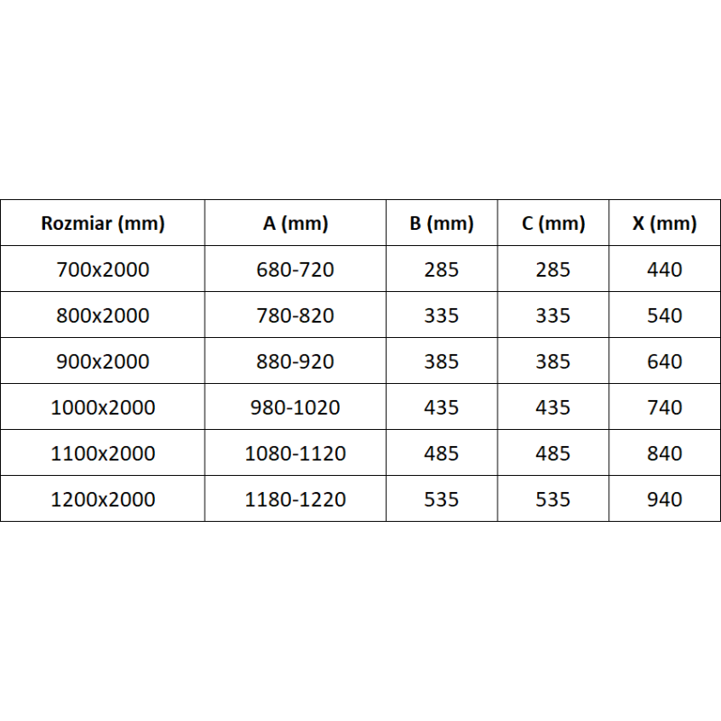 Mexen Exo sprchové dvere dvojité otváracie 100 cm, transparentné, zlaté - 8182-100-000-50-00