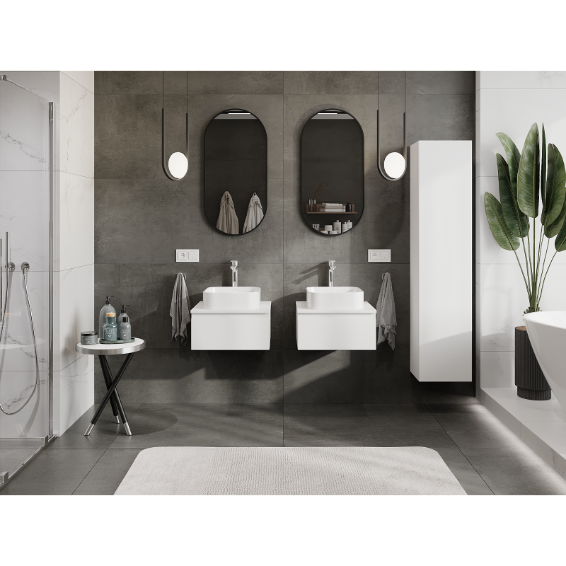 Mexen Orio kúpeľňová skrinka pod umývadlo 50 cm, 1 zásuvka, biela matná- 91A10-05023-1-BF01