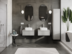 Mexen Orio kúpeľňová skrinka pod umývadlo 60 cm, 1 zásuvka, sivá matná - 91A10-06023-1-BF62