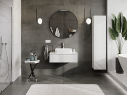 Mexen Orio kúpeľňová skrinka pod umývadlo 80 cm, 1 zásuvka, lesklá biela - 91A10-08023-1-BF00