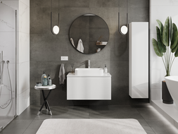 Mexen Orio kúpeľňová skrinka pod umývadlo 90 cm, 1 zásuvka, biela lesk - 91A10-09047-1-BF00