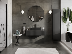 Mexen Orio kúpeľňová skrinka pod umývadlo 100 cm, 1 zásuvka, čierna matná - 91A10-10023-1-BF71