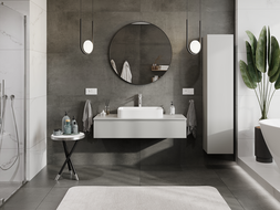 Mexen Orio kúpeľňová skrinka pod umývadlo 120 cm, 1 zásuvka, sivá matná - 91A10-12023-1-BF62