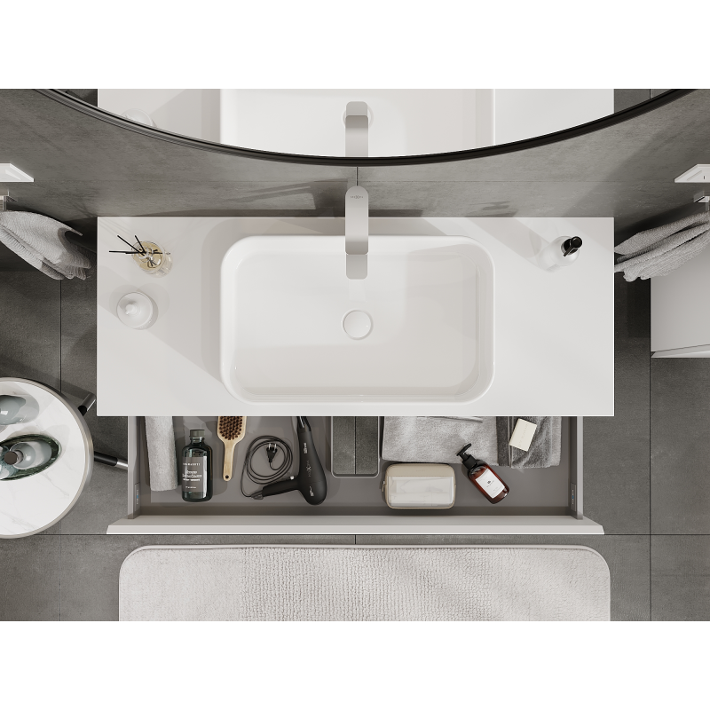 Mexen Orio kúpeľňová skrinka pod umývadlo 120 cm, 2 zásuvky, biela matná - 91A10-12047-2-BFF01