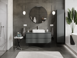 Mexen Orio kúpeľňová skrinka pod umývadlo 120 cm, 2 zásuvky, grafit mat - 91A10-12047-2-BFF66