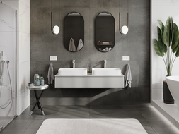 Mexen Orio kúpeľňová skrinka pod umývadlo 140 cm, 1 zásuvka, sivá matná - 91A10-14023-1-BF62