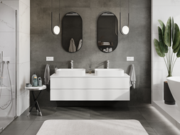 Mexen Orio kúpeľňová skrinka pod umývadlo 160 cm, 2 zásuvky, biela matná - 91A10-16047-2-BFF01