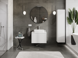 Mexen Rivel kúpeľňová skrinka pod umývadlo 70 cm, 1 zásuvka, ryhovaná, biela matná - 91A20-07047-1-BF01