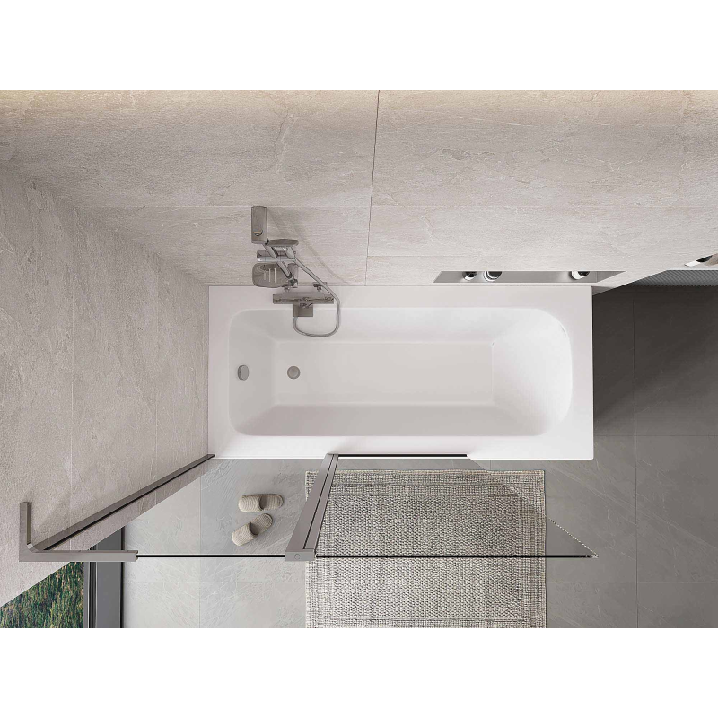 Mexen Mist L vaňová zástena 2-krídlová 120 x 150 cm, transparentná, chróm - 8A9L-120-011-01-00