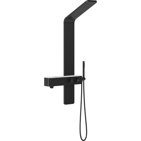 Mexen Sund panel sprchový, čierny - 7620-02-70