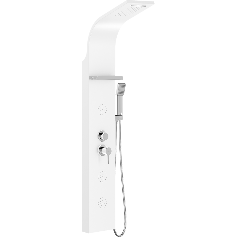 Mexen Borg sprchový panel, biely - 7615-03-20