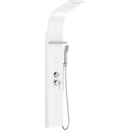 Mexen Borg sprchový panel, biely - 7615-03-20