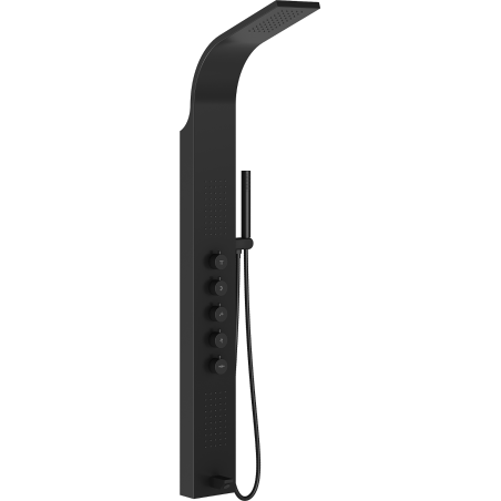 Mexen Timor sprchový panel s výtokom, čierny - 7621-04-70