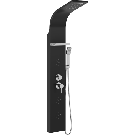 Mexen Borg sprchový panel, čierny - 7615-03-70