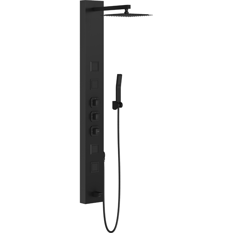 Mexen Orco sprchový panel, čierny - 7607-03-70