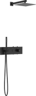 Mexen Azul zabudovaná sprchová sada, čierna - 7629-03-70