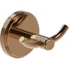Mexen Gravo dvojitý háčik na uterák, ružové zlato - 70A93012-60
