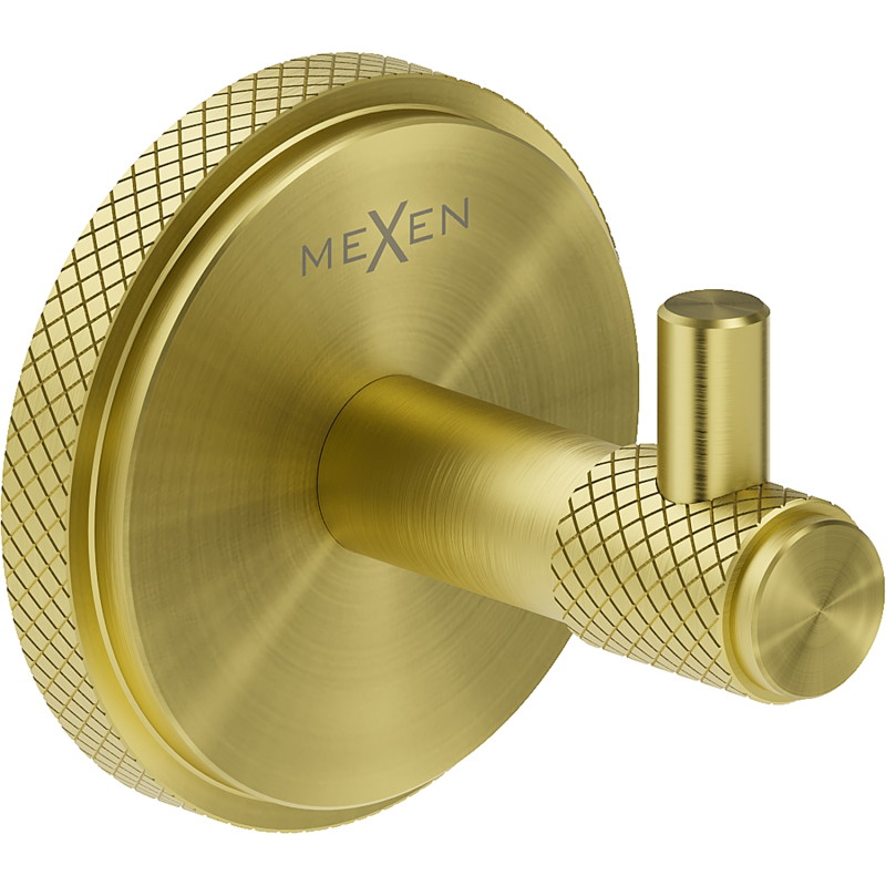 Mexen Gravo háčik na uterák, zlatý kartáčovaný - 70A93011-55