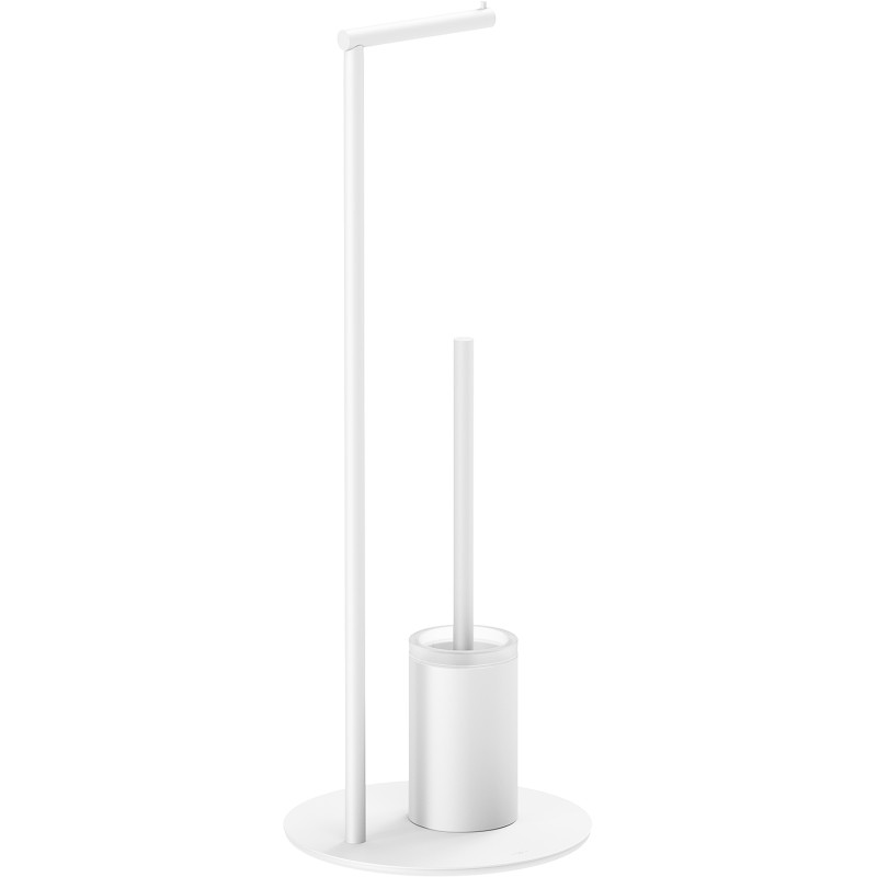 Mexen Loop stojaca WC kefa s držiakom na papier, biela - 70A71095-20