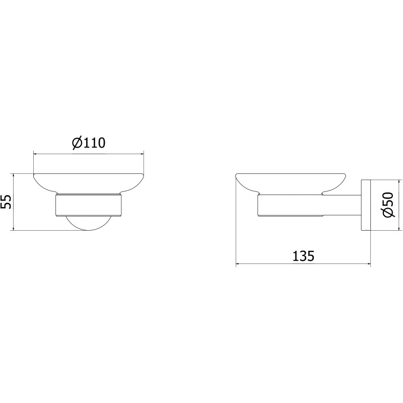 Mexen Ovio Mydelnička, čierna - 70A19555-70