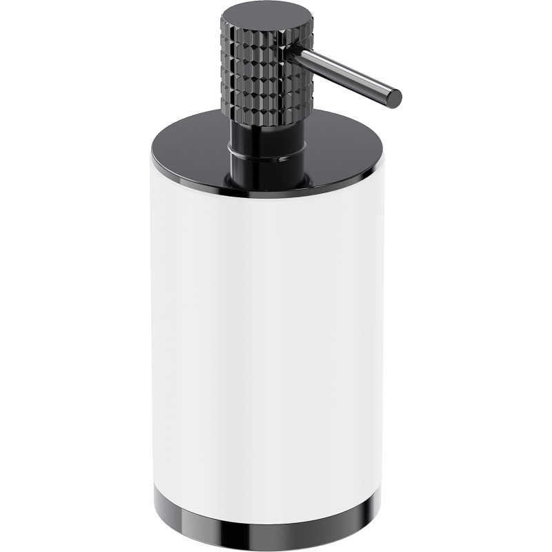 Mexen Triv stojanový dávkovač mydla, biely/čierny chróm - 70A33059-73W