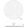 Mexen dažďová sprcha slim 40 cm, chrómová - 79240-00
