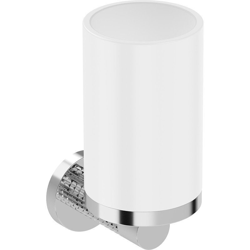 Mexen Triv držiak na zubné kefky, biela/chróm - 70A33051-00W